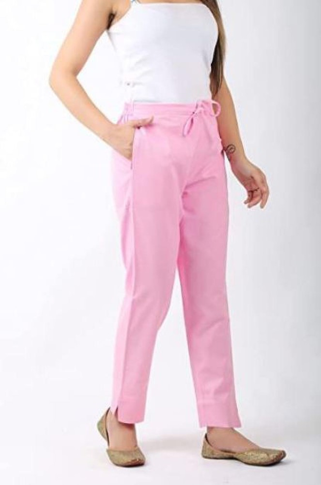 Shop Wardrobe Dusty Pink Tapered Trousers Online – Westside