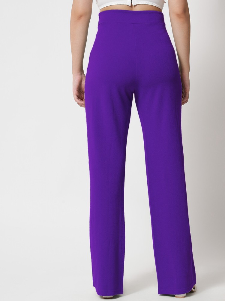 Buy Van Heusen Purple Trousers Online  718110  Van Heusen