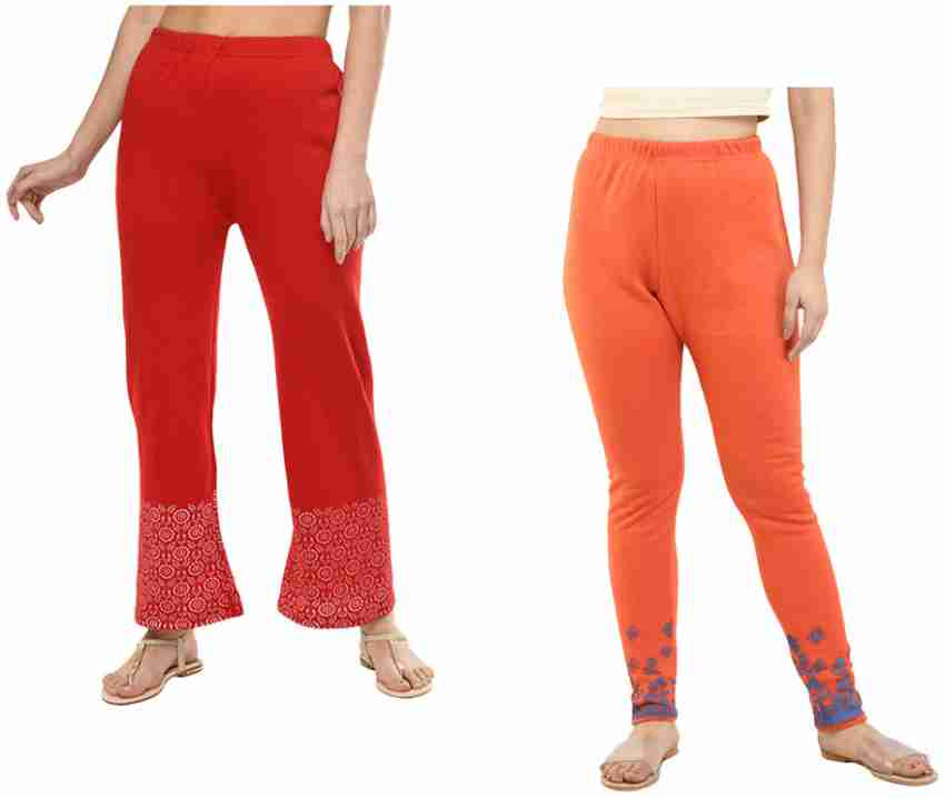 Buy Grey & Purple Trousers & Pants for Girls by INDIWEAVES Online