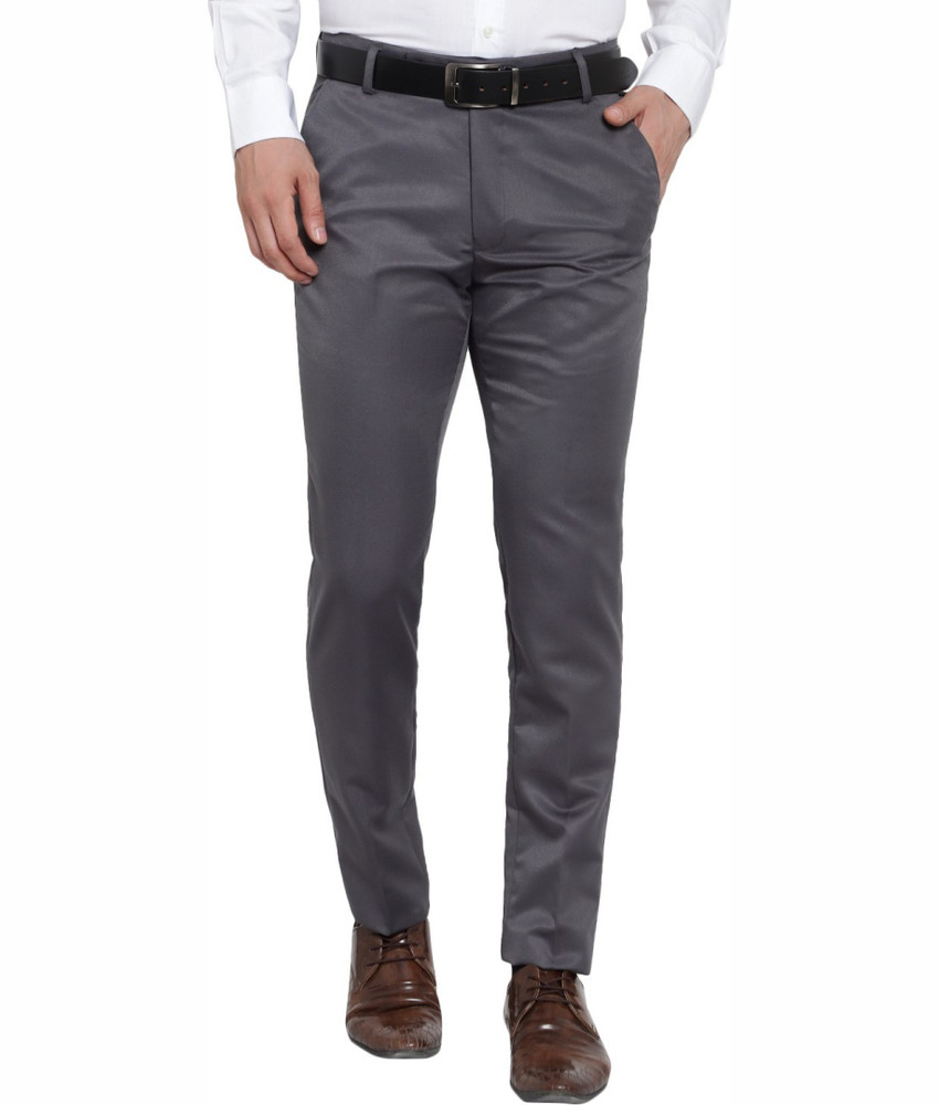 Royalking Slim Fit Men Grey Trousers Buy Royalking Slim Fit Men Grey Trousers Online at Best Prices in India Flipkart