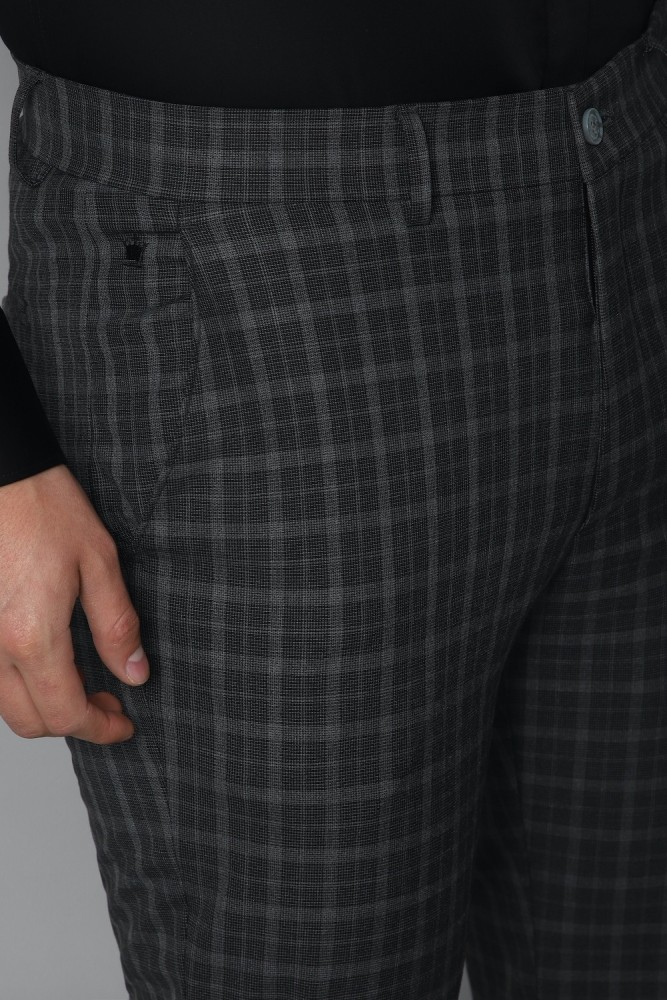 Buy Louis Philippe Grey Trousers Online - 709673