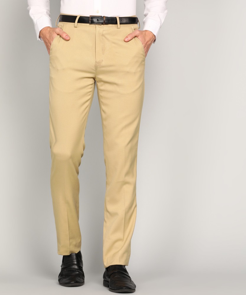 Buy Louis Philippe Cream Trousers Online  800552  Louis Philippe