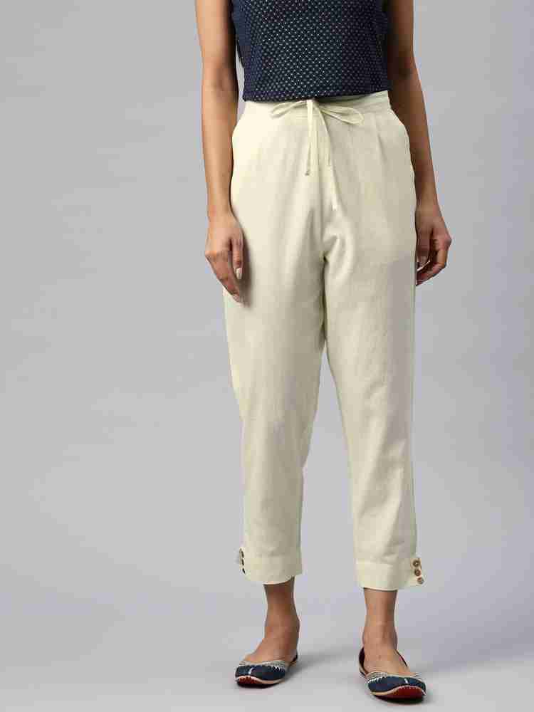 Buy Readiprint Fashions Women Lycra Fabric Beige Colour Pant online