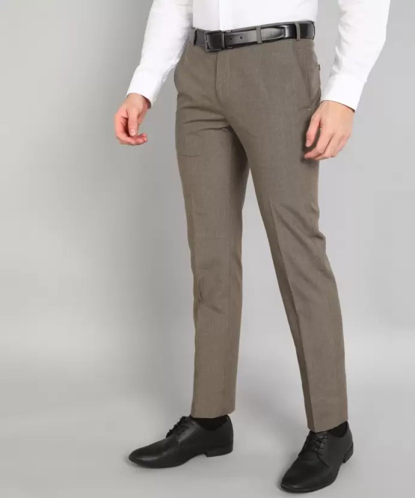 Mans Fab Slim Fit Men Brown Trousers  Buy Mans Fab Slim Fit Men Brown  Trousers Online at Best Prices in India  Flipkartcom
