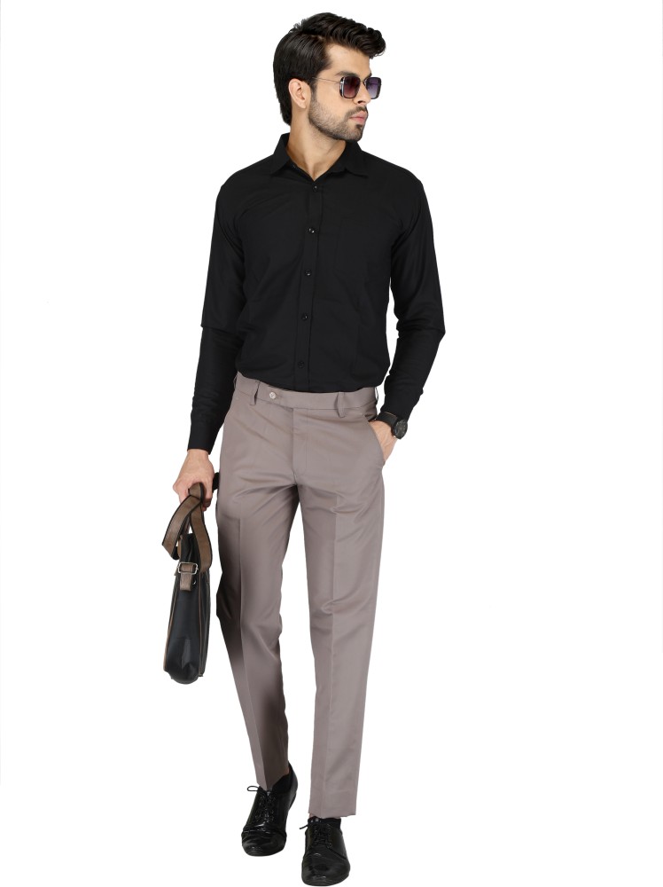 Calico Polyester Viscose Formal Trouser for Men - Formal Pant Dress for Men  - Formal Pant for Professional Working Men - Men's Comfort wear for