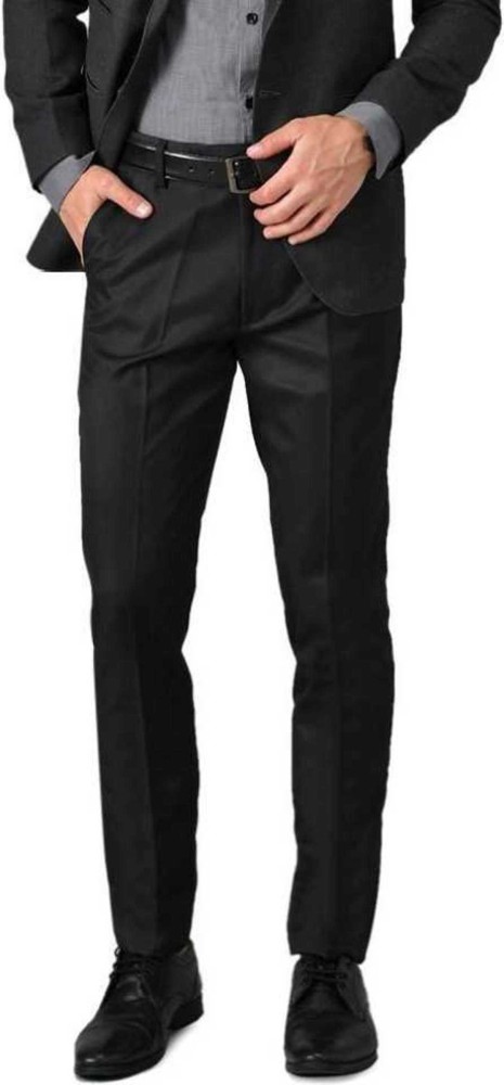 Black Wide Leg Suit Trouser  Styched Fashion