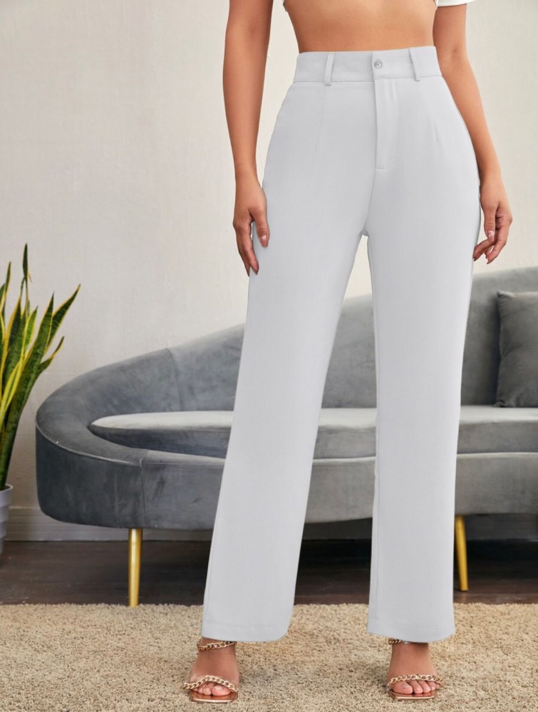 Buy White Wide Leg Pants for Women Online in India