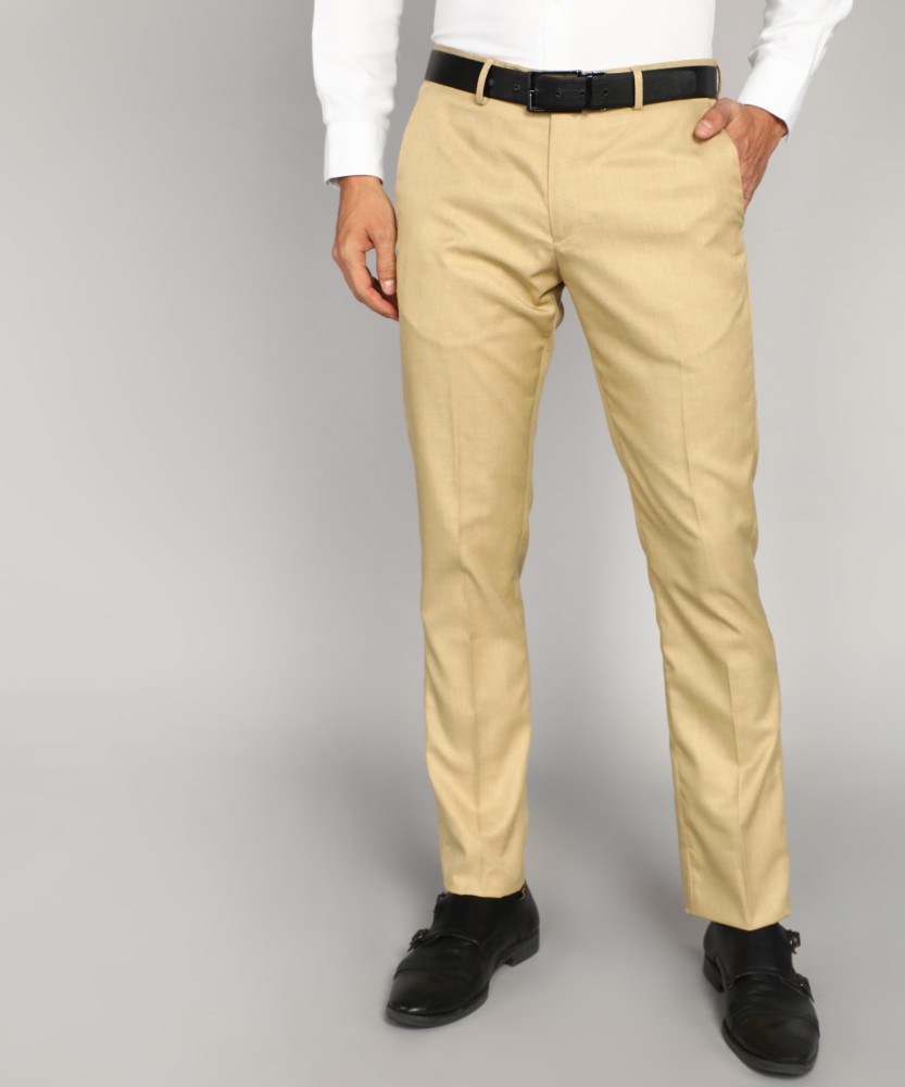 Buy Arrow Khaki Slim Fit Trousers for Men Online  Tata CLiQ
