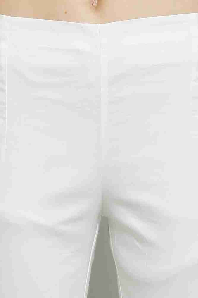 Sellingsea Regular Fit Women White Trousers - Buy Sellingsea Regular Fit Women  White Trousers Online at Best Prices in India