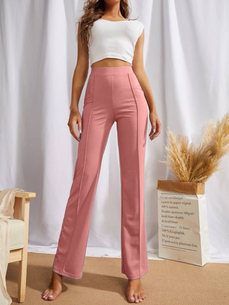 Buy Pink Trousers & Pants for Women by Sugathari Online