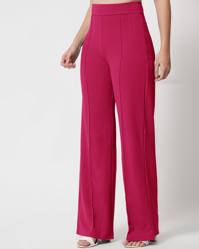 Buy online Pink Floral Straight Pant from Skirts tapered pants  Palazzos  for Women by W for 899 at 50 off  2023 Limeroadcom