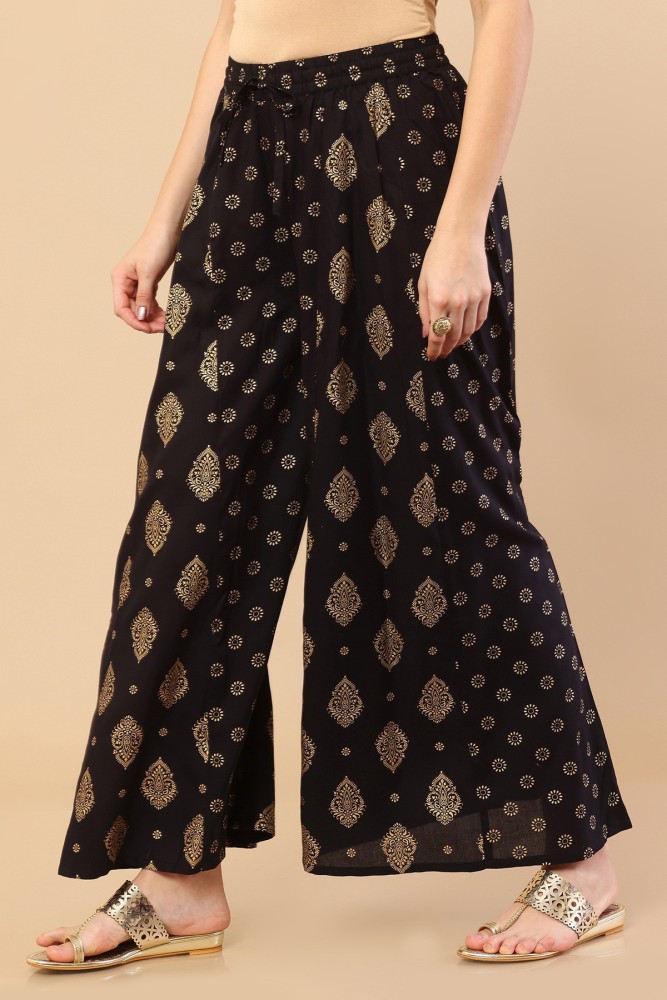 Printed palazzo pants on sale flipkart