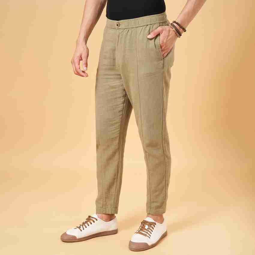 7 Alt by Pantaloons Relaxed Men Green Trousers - Buy 7 Alt by Pantaloons  Relaxed Men Green Trousers Online at Best Prices in India