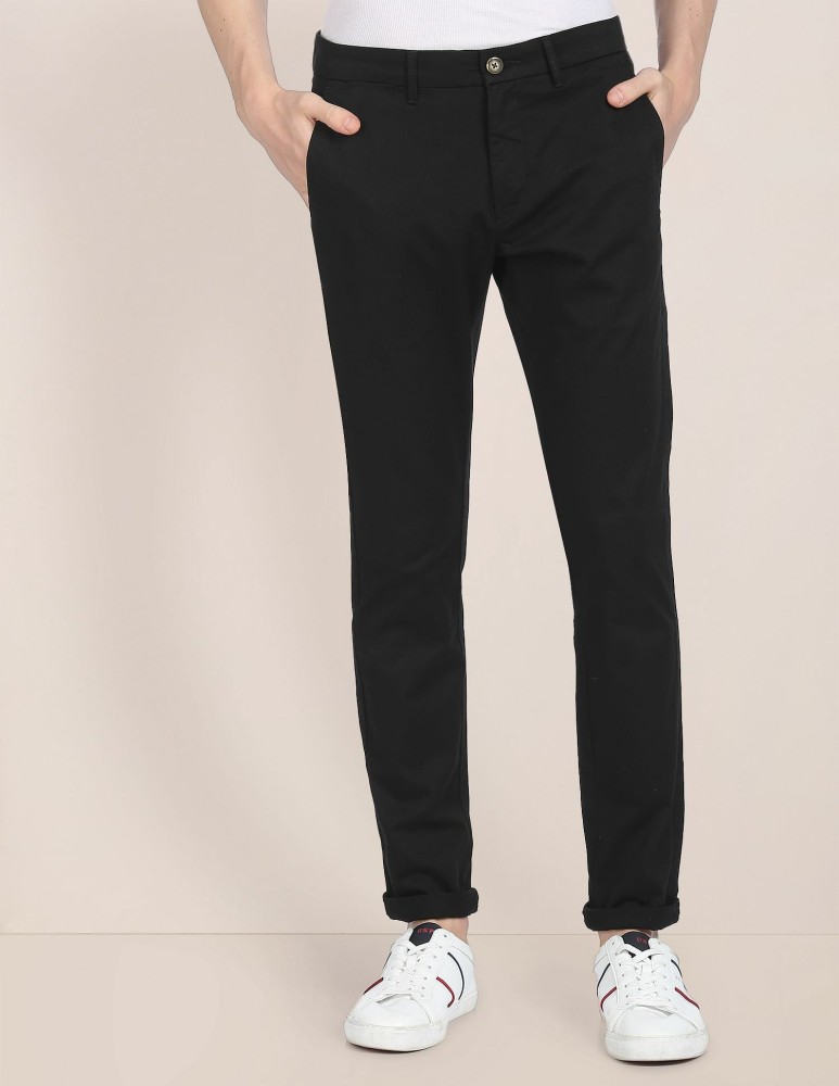 US POLO ASSN Slim Fit Men Black Trousers  Buy US POLO ASSN Slim Fit  Men Black Trousers Online at Best Prices in India  Flipkartcom
