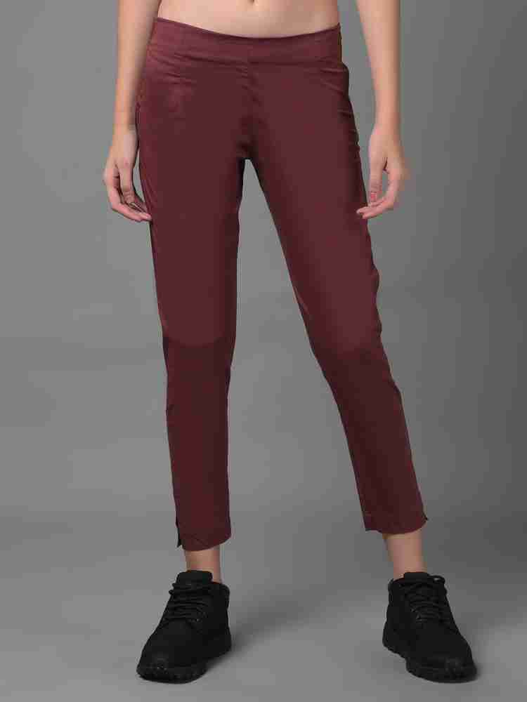 Dollar Missy Slim Fit Women Black, Cream, Maroon Trousers - Buy