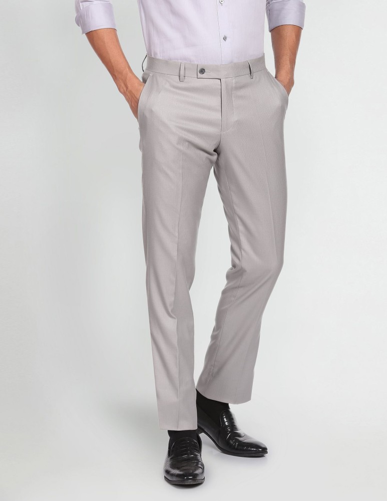Buy Arrow Formal Mid Rise Trousers Online In India