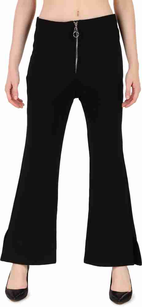 Buy Zhivago Black The Secret Flared Pants in Jersey Fabric for Women in  Saudi