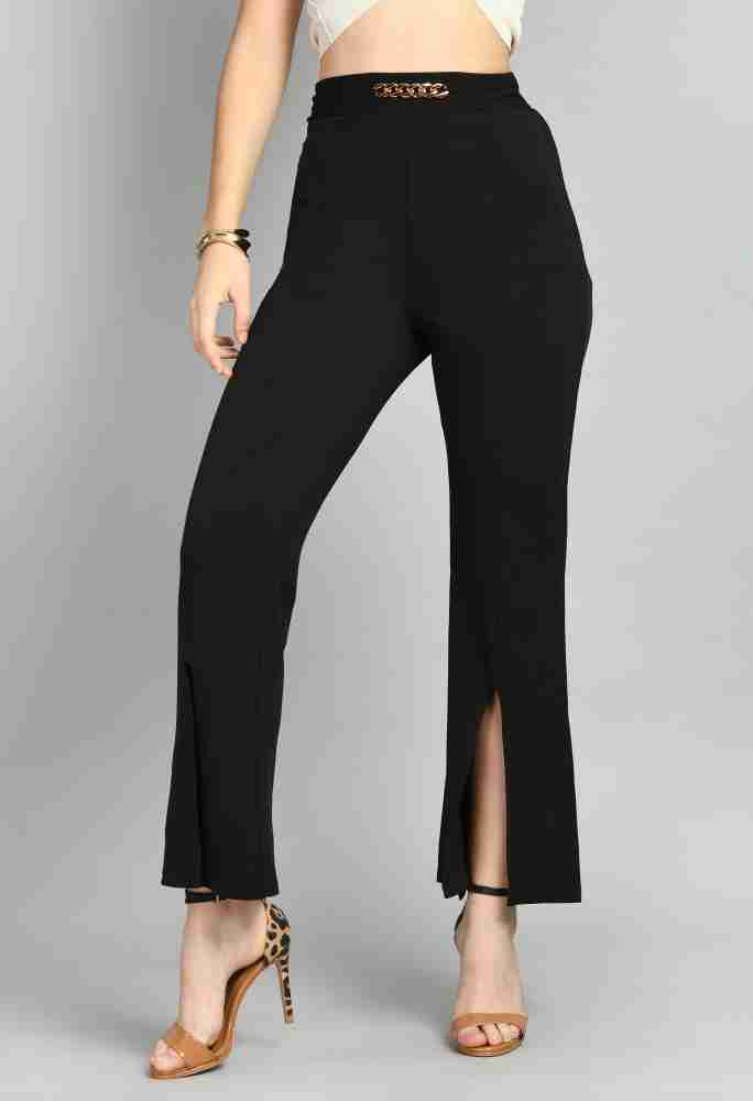 Black Polyester Trousers