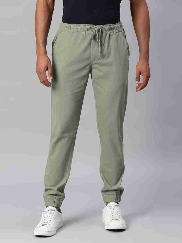 Buy Dennis Lingo Men Cotton Tapered Fit Joggers Trousers