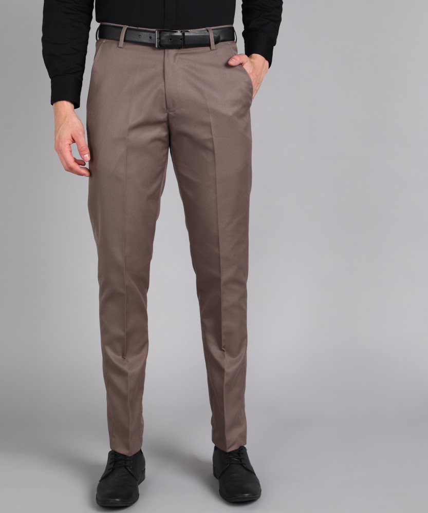 Brown Polyester Trousers