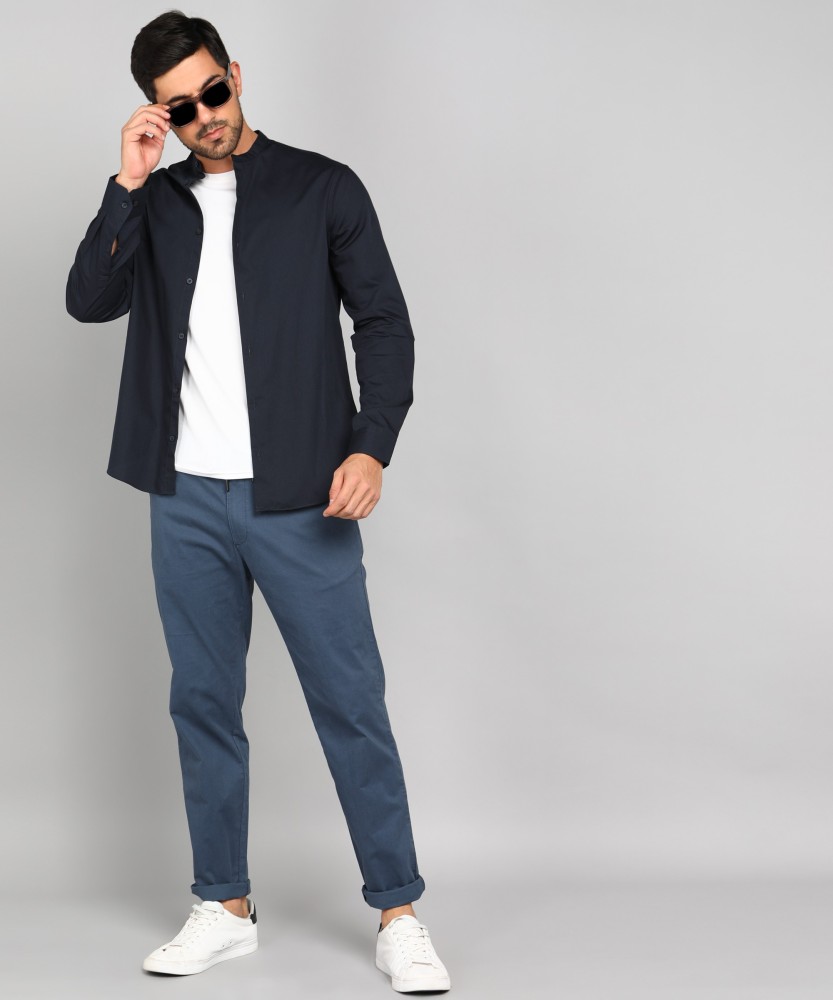 Buy Navy Blue Trousers  Pants for Men by NETPLAY Online  Ajiocom