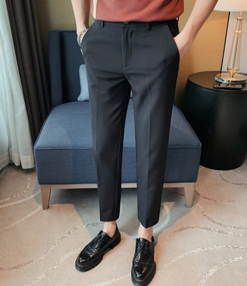 ST Dresses Slim Fit Men Black Trousers Buy ST Dresses Slim Fit Men Black Trousers Online at Best Prices in India Flipkart