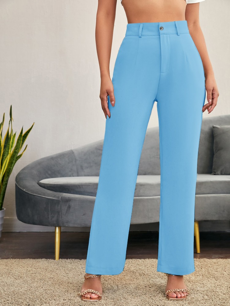 AND Trousers and Pants  Buy AND Turquoise Work Pants Online  Nykaa Fashion