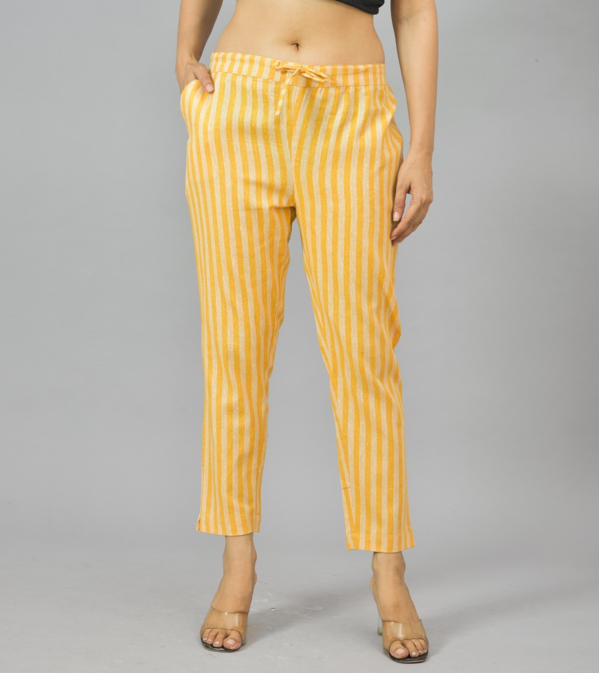 Ladies yellow trousers hotsell