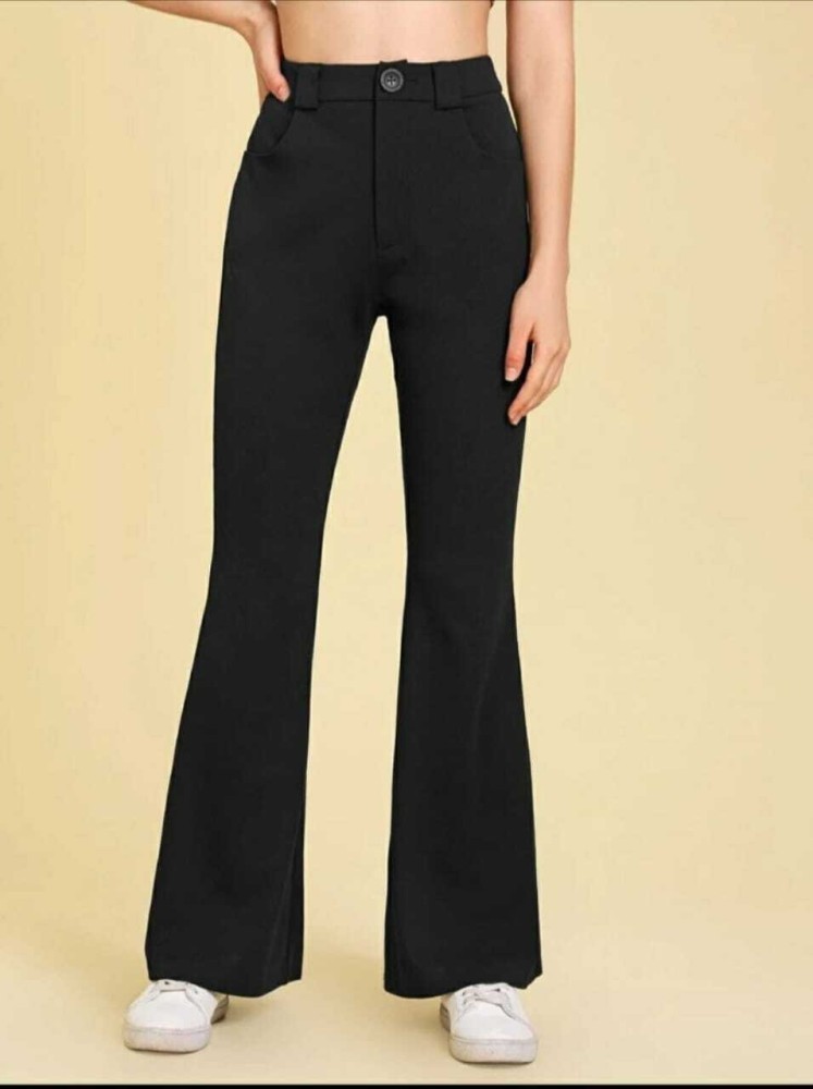 Broadstar Relaxed Women Black Trousers - Buy Broadstar Relaxed Women Black  Trousers Online at Best Prices in India