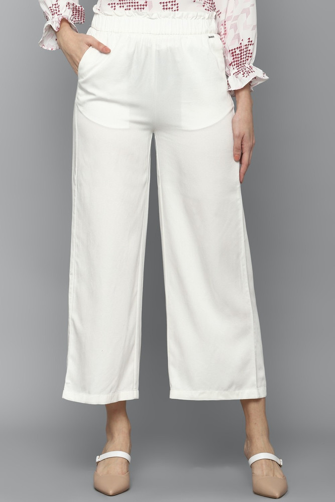 Allen solly sales linen trousers