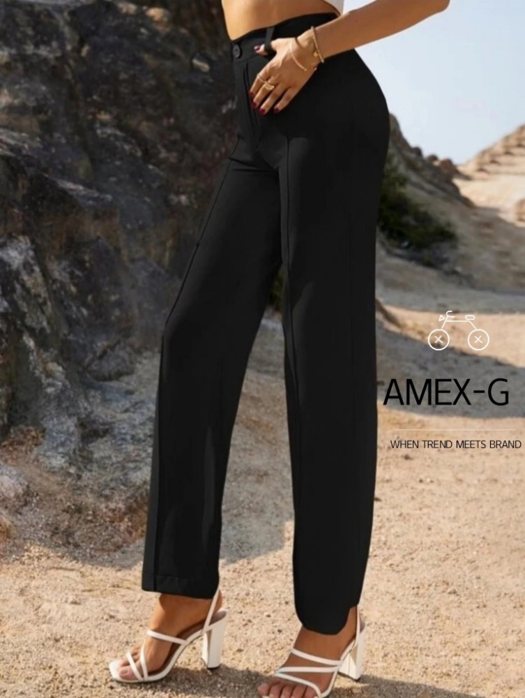 Trousers for WomenDeterminedBlackSalt AttireLuxury Business Casuals