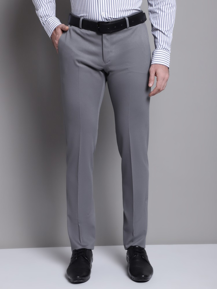 Cantabil Formal Trousers  Buy Cantabil Men Grey Trouser Online  Nykaa  Fashion