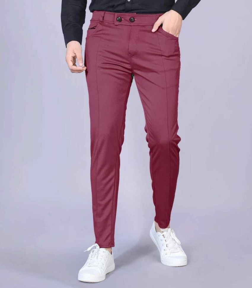 TopQore Regular Fit Men Maroon Trousers Buy TopQore Regular Fit Men Maroon Trousers Online at Best Prices in India Flipkart