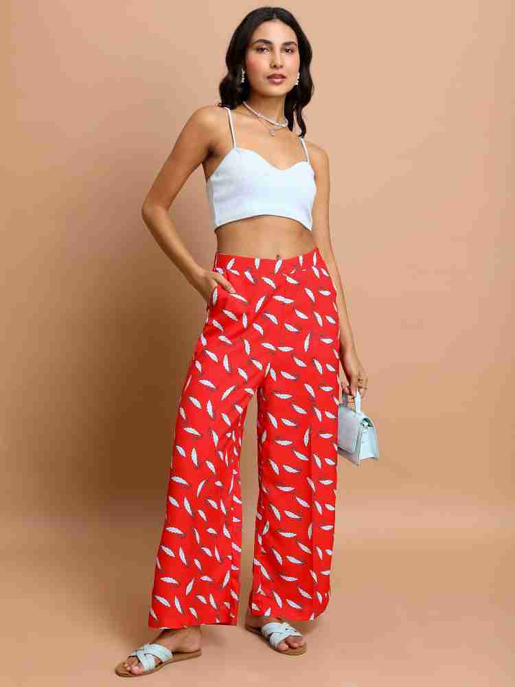 Buy Red Trousers & Pants for Women by Ketch Online