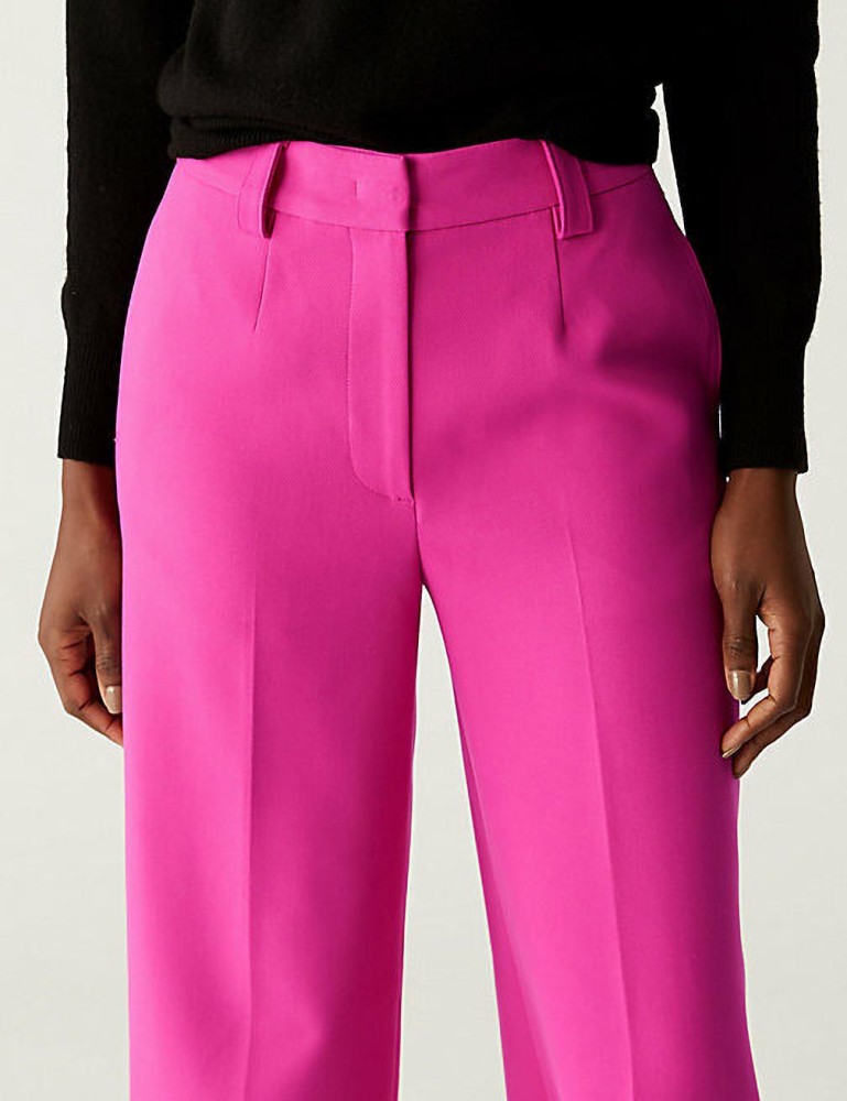 Marks And Spencer Pink Trousers  Buy Marks And Spencer Pink Trousers  online in India