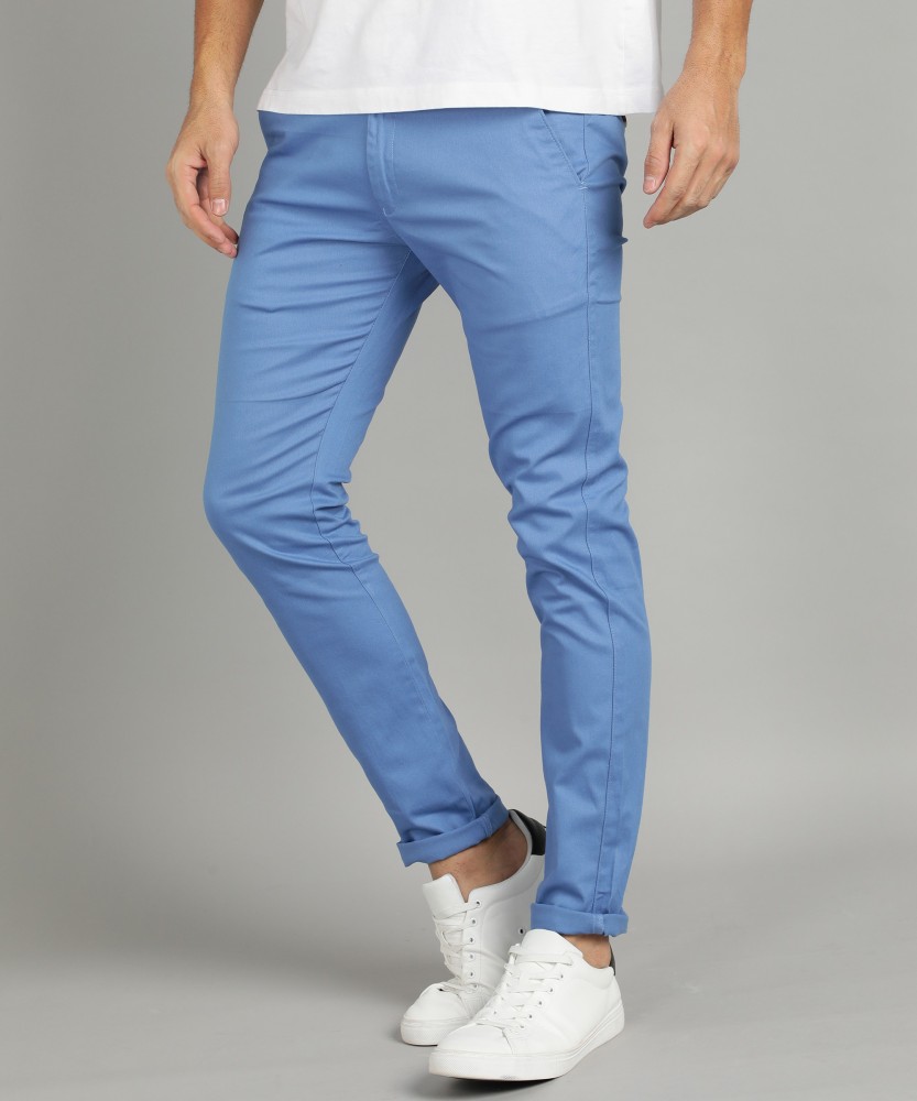 Urbano Fashion Slim Fit Men Blue Trousers  Buy Urbano Fashion Slim Fit Men  Blue Trousers Online at Best Prices in India  Flipkartcom