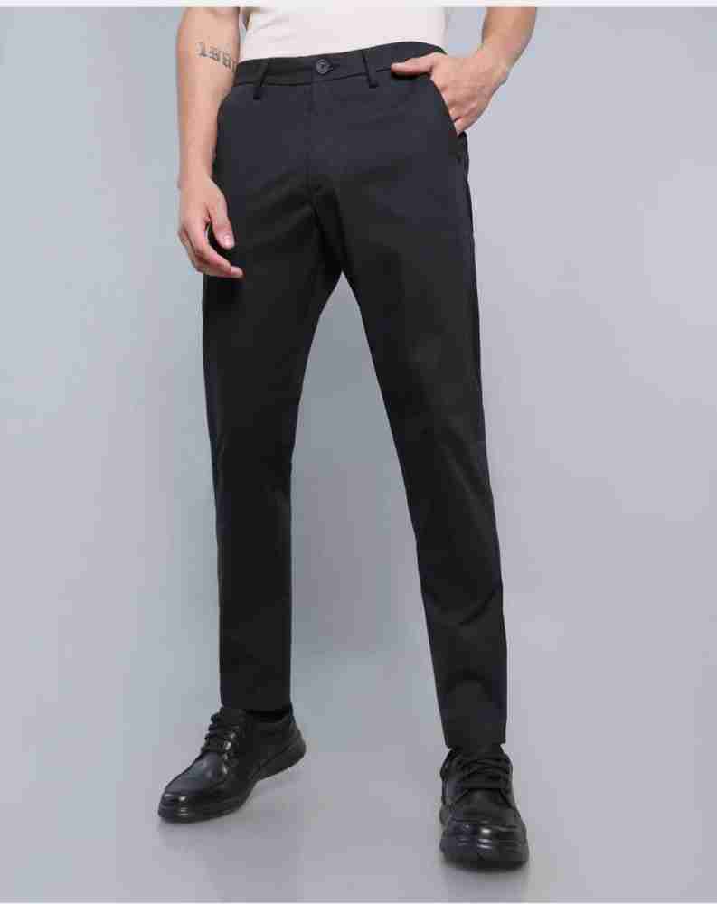 We Perfect Slim Fit Men Black Trousers - Buy We Perfect Slim Fit