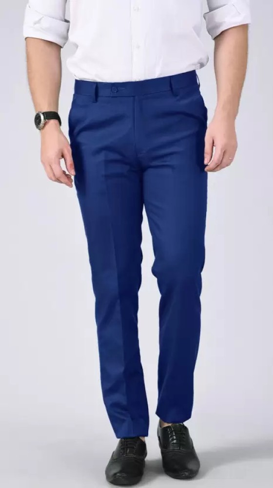 VANDNAM FABRICS Slim Fit Men Light Blue Trousers - Buy VANDNAM FABRICS Slim  Fit Men Light Blue Trousers Online at Best Prices in India