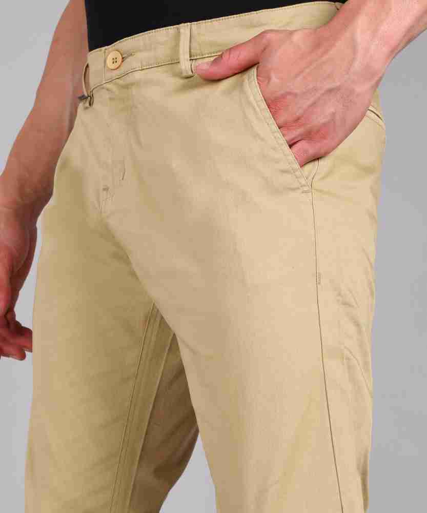 METRONAUT Slim Fit Men Cotton Blend Khaki Trousers - Buy METRONAUT Slim Fit  Men Cotton Blend Khaki Trousers Online at Best Prices in India