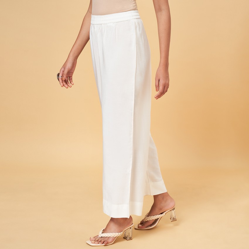 Rangmanch by Pantaloons Regular Fit Women White Trousers - Buy Rangmanch by  Pantaloons Regular Fit Women White Trousers Online at Best Prices in India