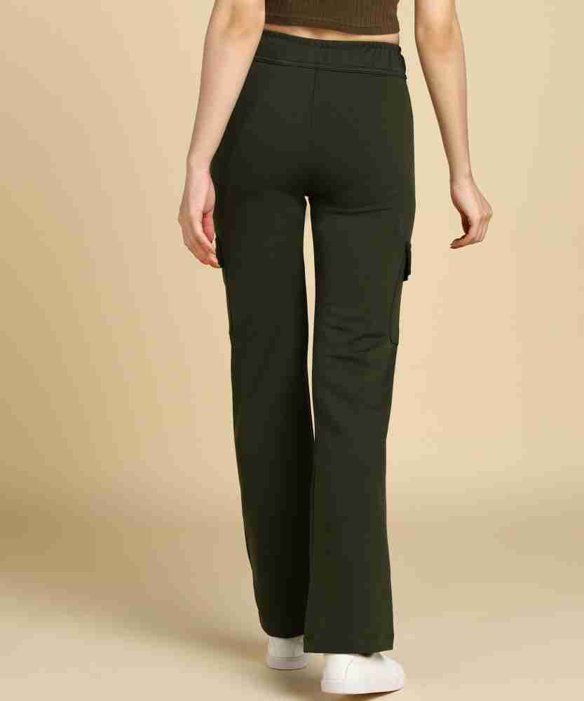 Women's High Waist Stretchable Formal Wide Leg Parallel Trouser Pants –  Glossia Fashion