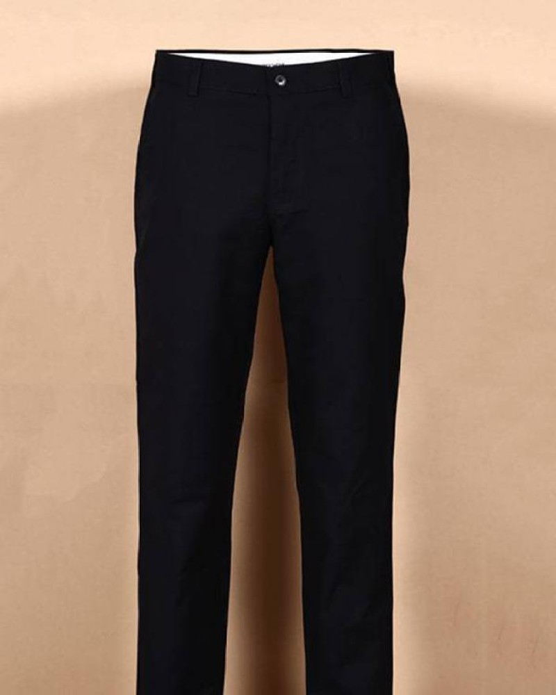 french crown Regular Fit Men Black Trousers - Buy french crown Regular Fit Men  Black Trousers Online at Best Prices in India