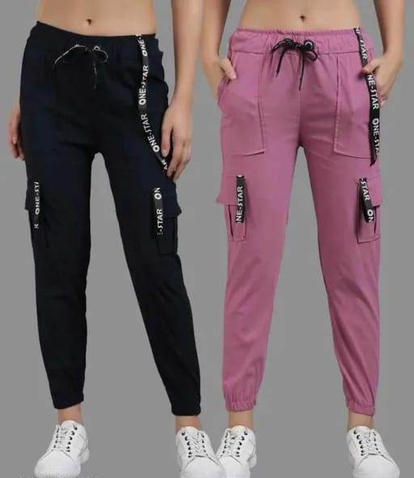 Zihas Fashion Regular Fit Women Black, Pink Trousers - Buy Zihas Fashion  Regular Fit Women Black, Pink Trousers Online at Best Prices in India