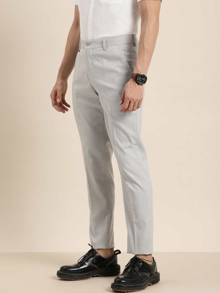 Buy Ketch Slate Grey Slim Fit Chinos Trouser for Men Online at Rs528   Ketch