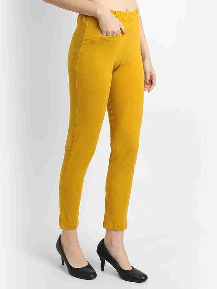 Yellow discount pants women