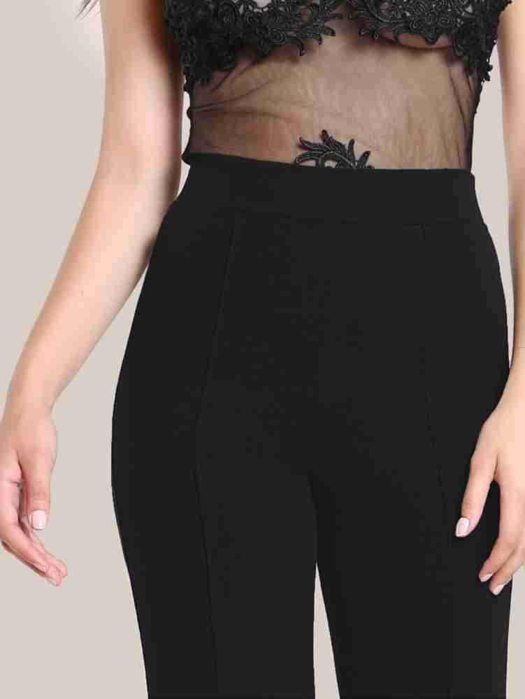 The variety guru Regular Fit Women Black Trousers - Buy The
