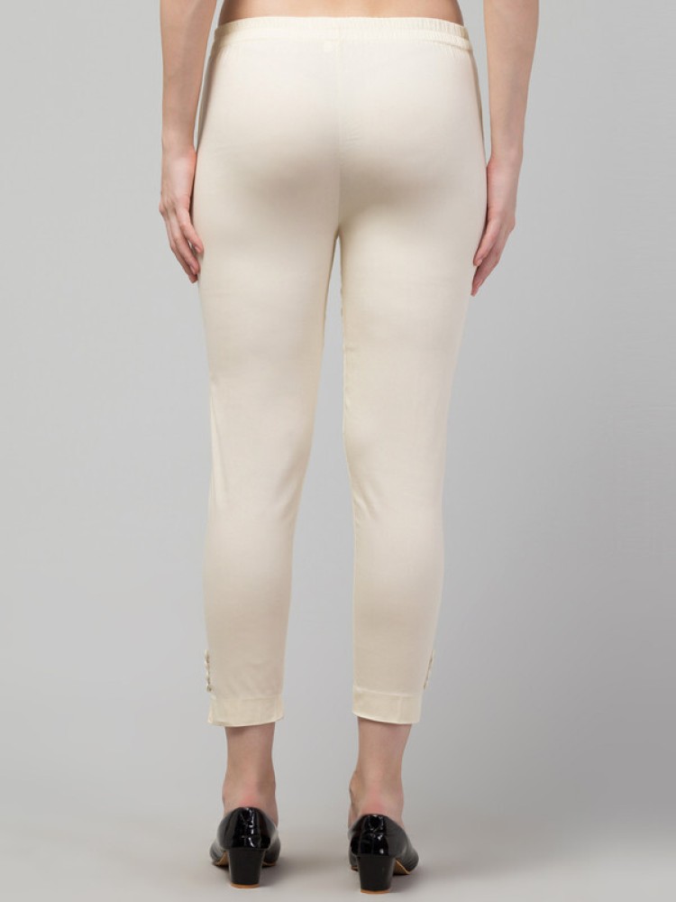 XPOSE Skinny Fit Women Cream Trousers  Buy XPOSE Skinny Fit Women Cream  Trousers Online at Best Prices in India  Flipkartcom