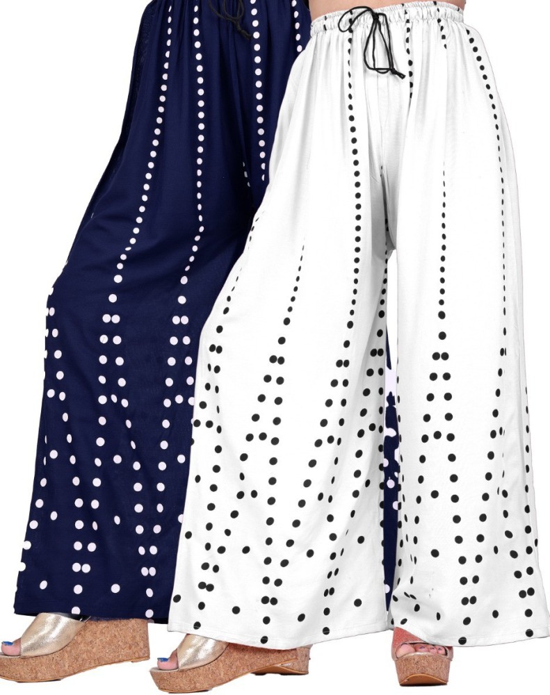 White palazzo pants outlet flipkart