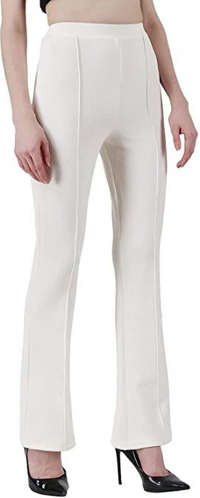 AND Regular Fit Women Black White Trousers  Buy AND Regular Fit Women  Black White Trousers Online at Best Prices in India  Flipkartcom
