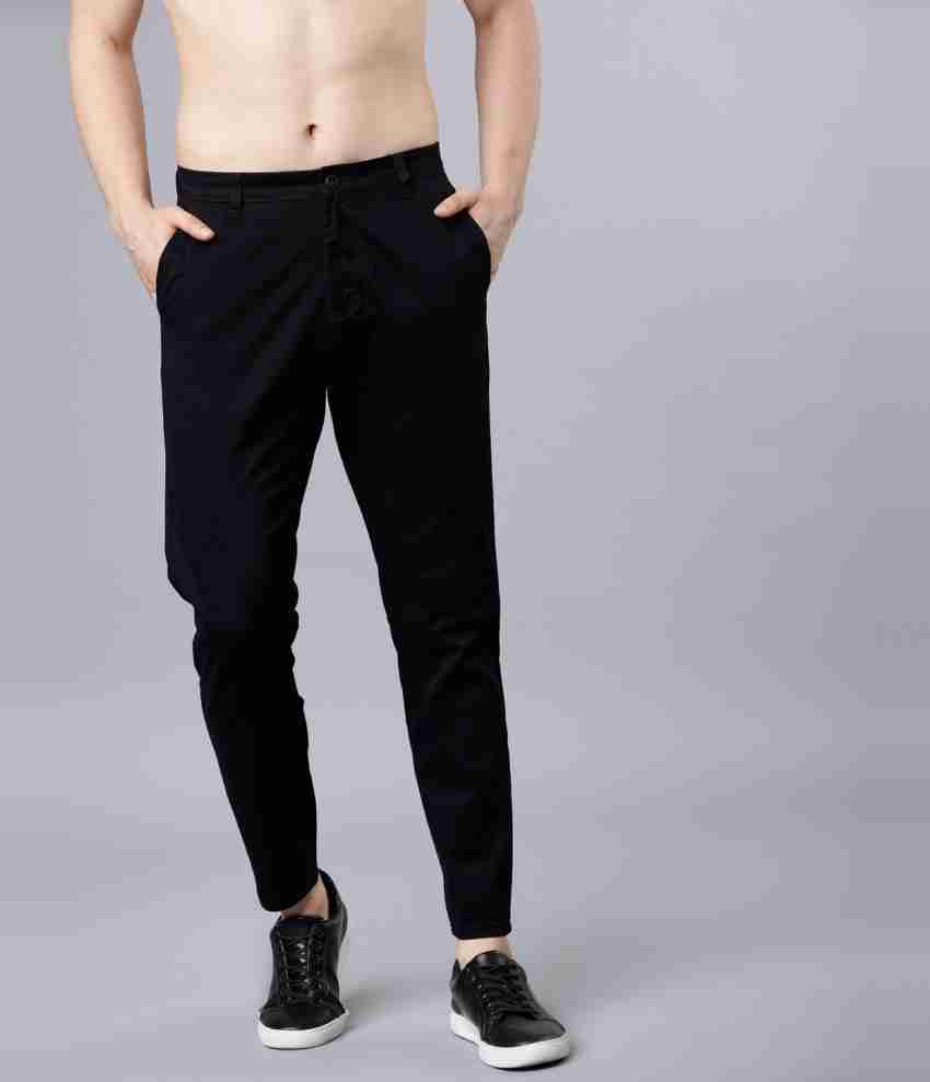 Buy Highlander Black Elasticated Waistband PV smart Pant for Men